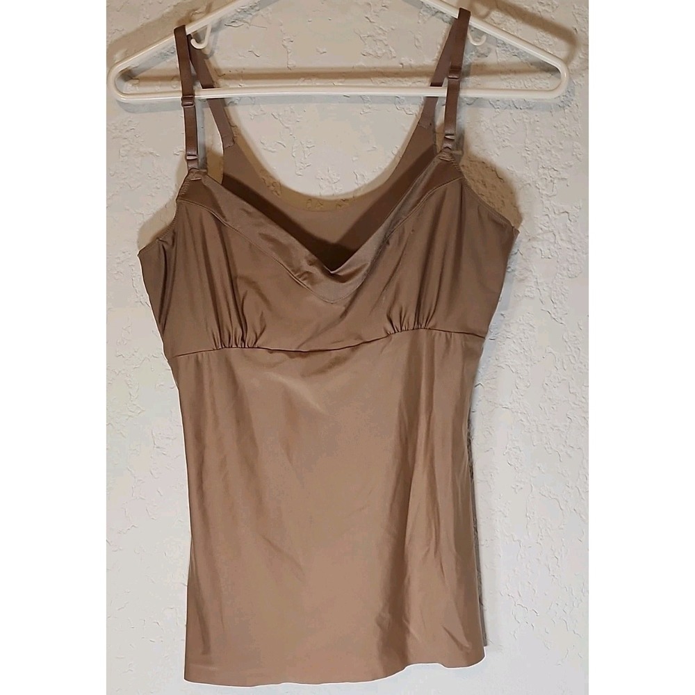 Warner's Firm Control Shaping Cami Beige Size L Adjust Straps WA1140 RN 71222